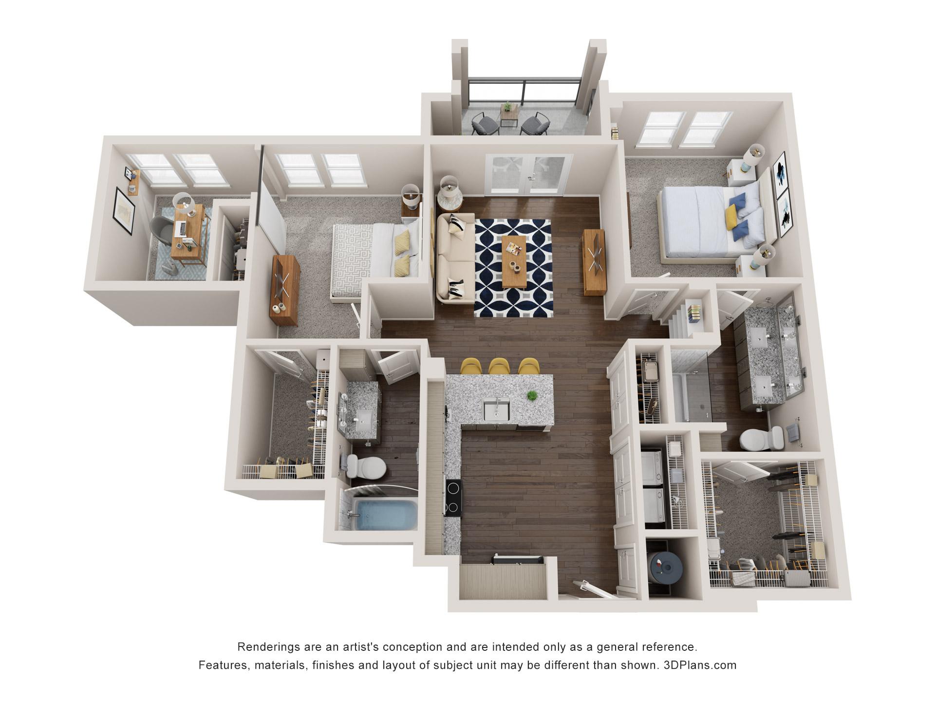 Two Bedroom w/ Den - Coosaw Deluxe